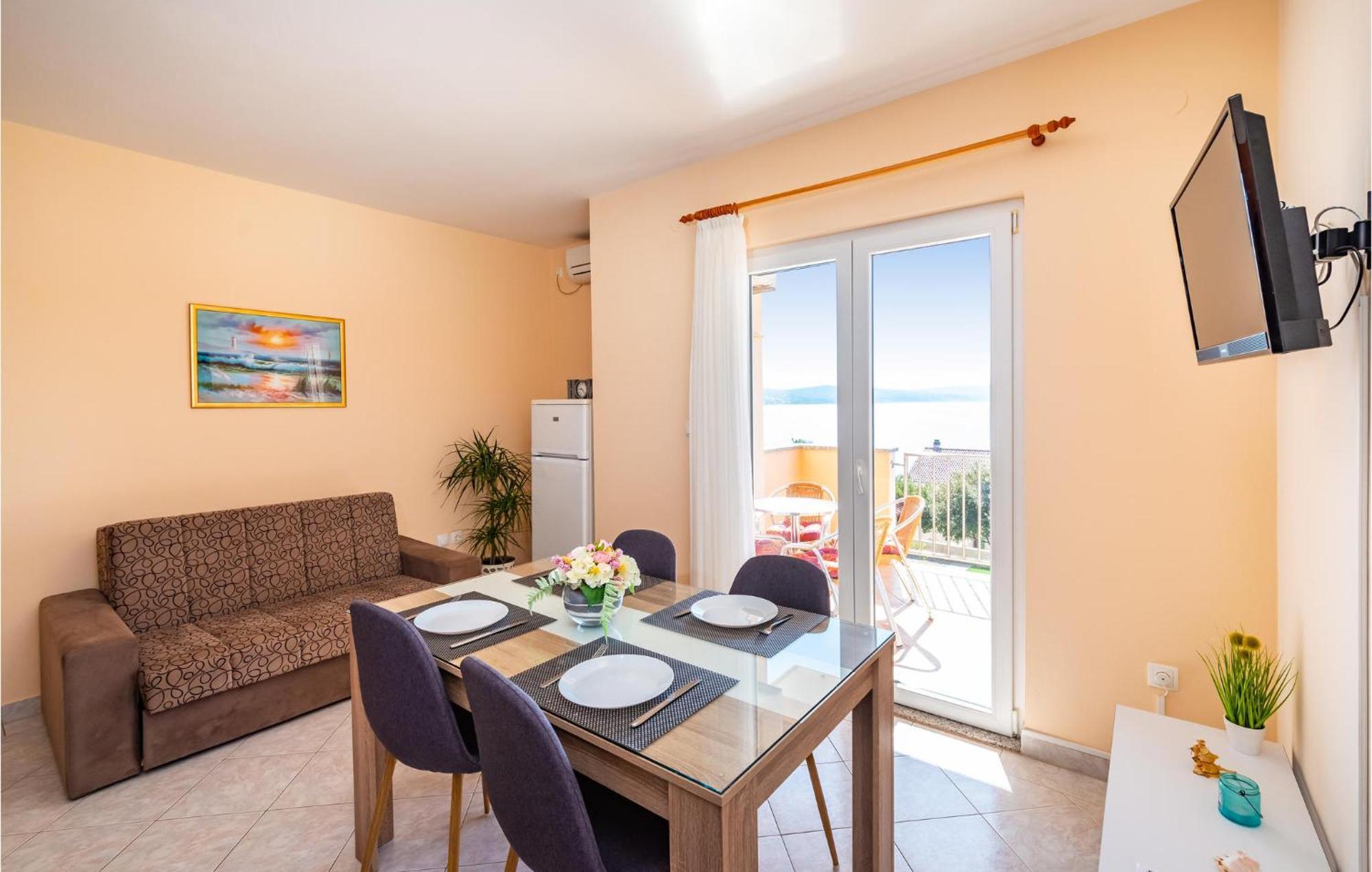 Cozy Apartment In Posedarje With House Sea View Eksteriør bilde
